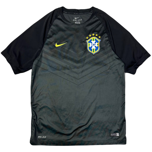 Nike Brazil 2014/15 Training Shirt In Black ( L )