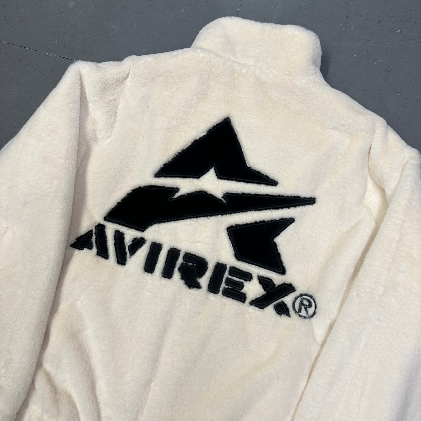 Avirex Fur Jacket In White ( L )