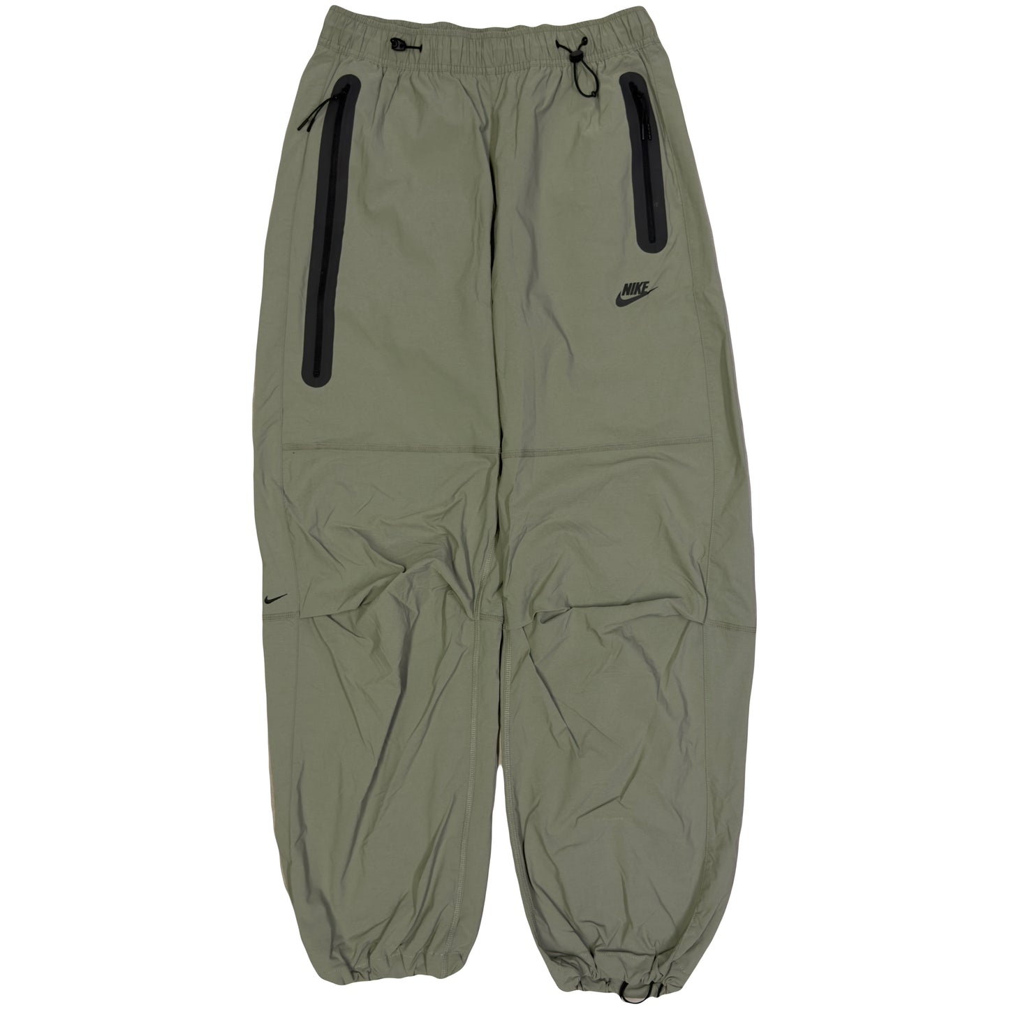 Nike Woven Tech Loose Fit Bottoms In Olive Green (M)