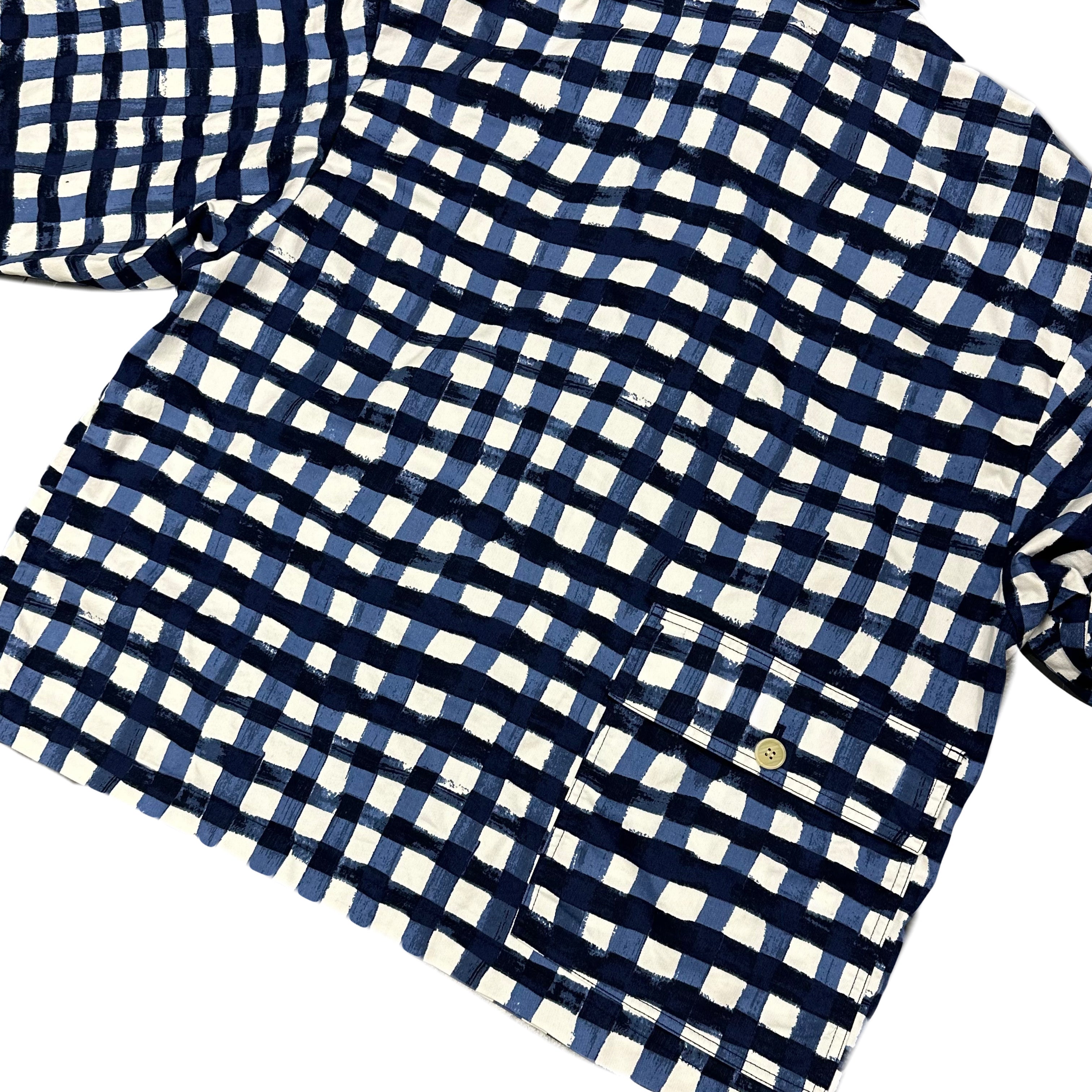 Uniqlo X Marni Check Jacket In Blue & White ( XXL )