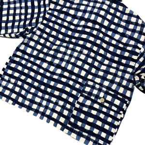 Uniqlo X Marni Check Jacket In Blue & White ( XXL )