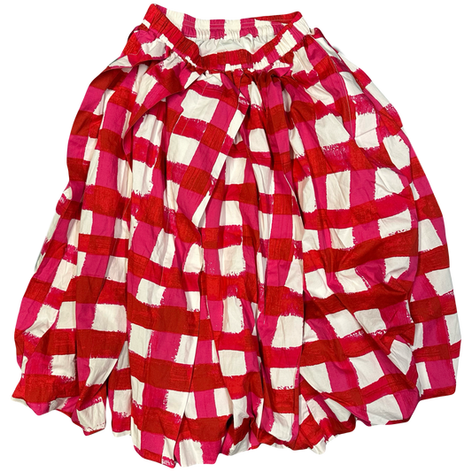 Uniqlo X Marni Checkered Skirt In Red ( S )