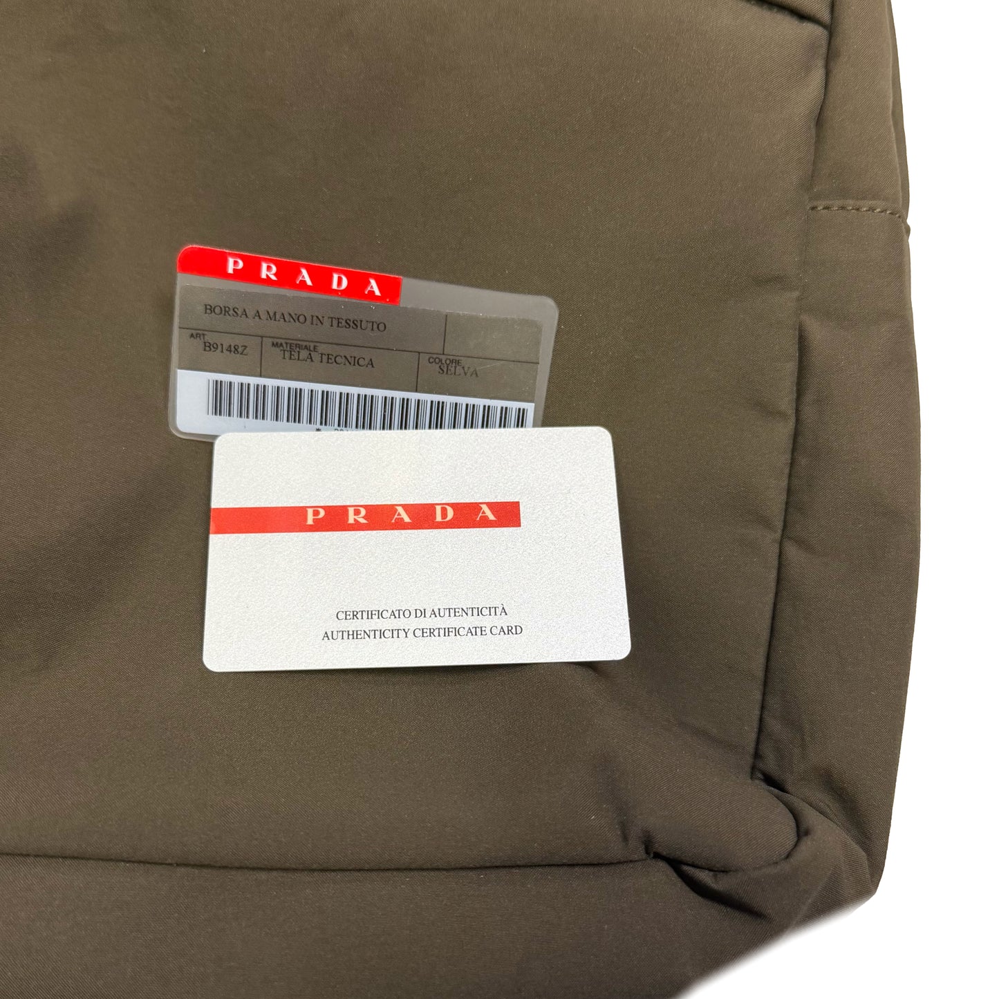 Prada Sport Side Bag In Khaki