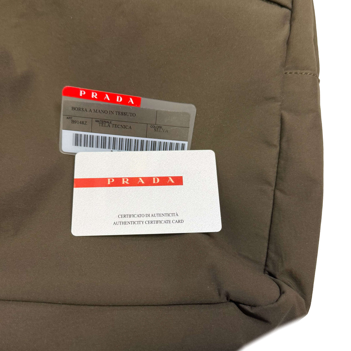 Prada Sport Side Bag In Khaki