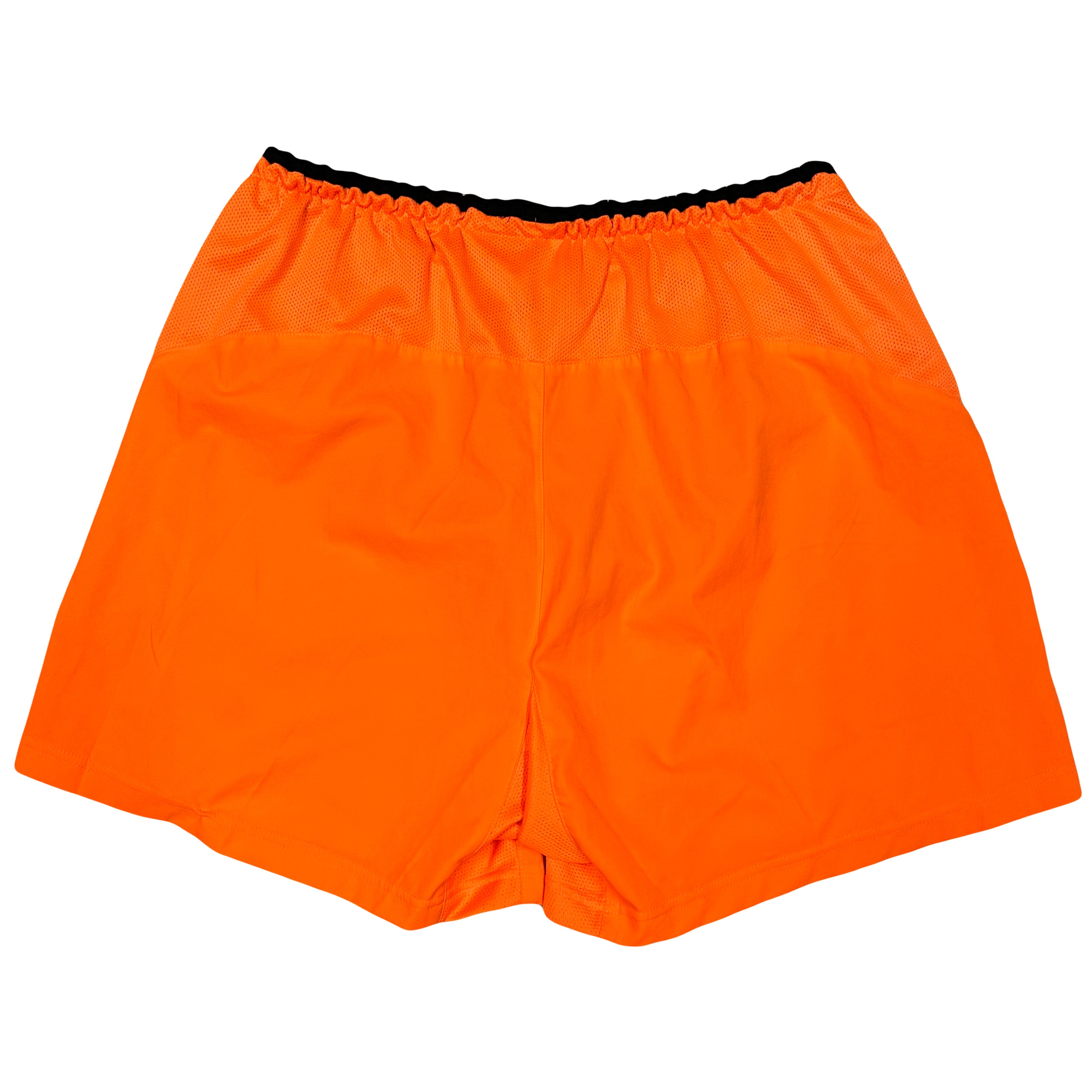 Nike Netherlands 2002-04 Nylon Football Shorts In Orange ( XL )