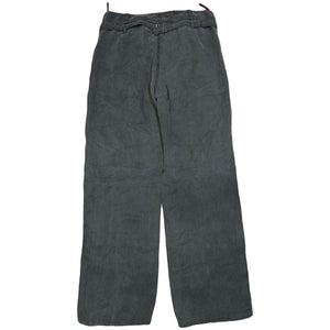 Prada Nylon Trousers In Charcoal Grey ( W28)