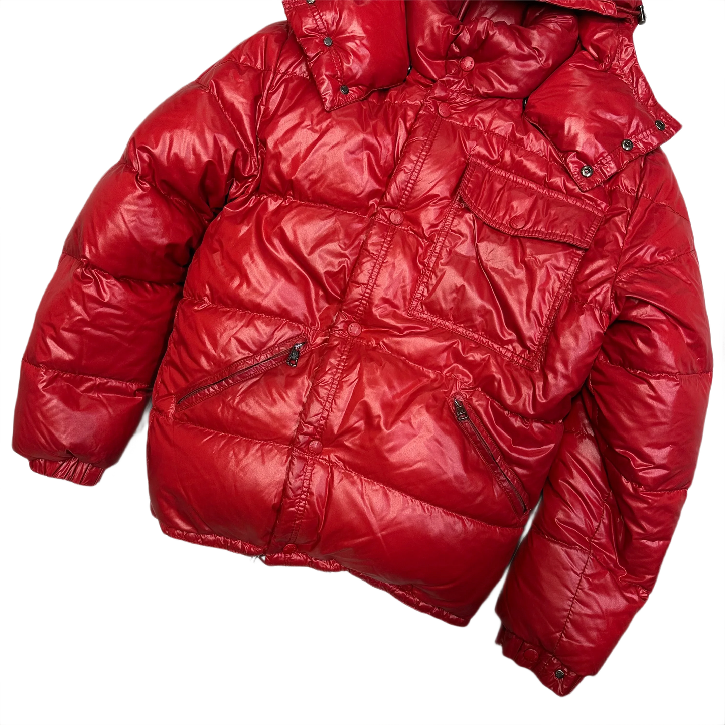 Moncler Puffer Jacket In Red ( S )