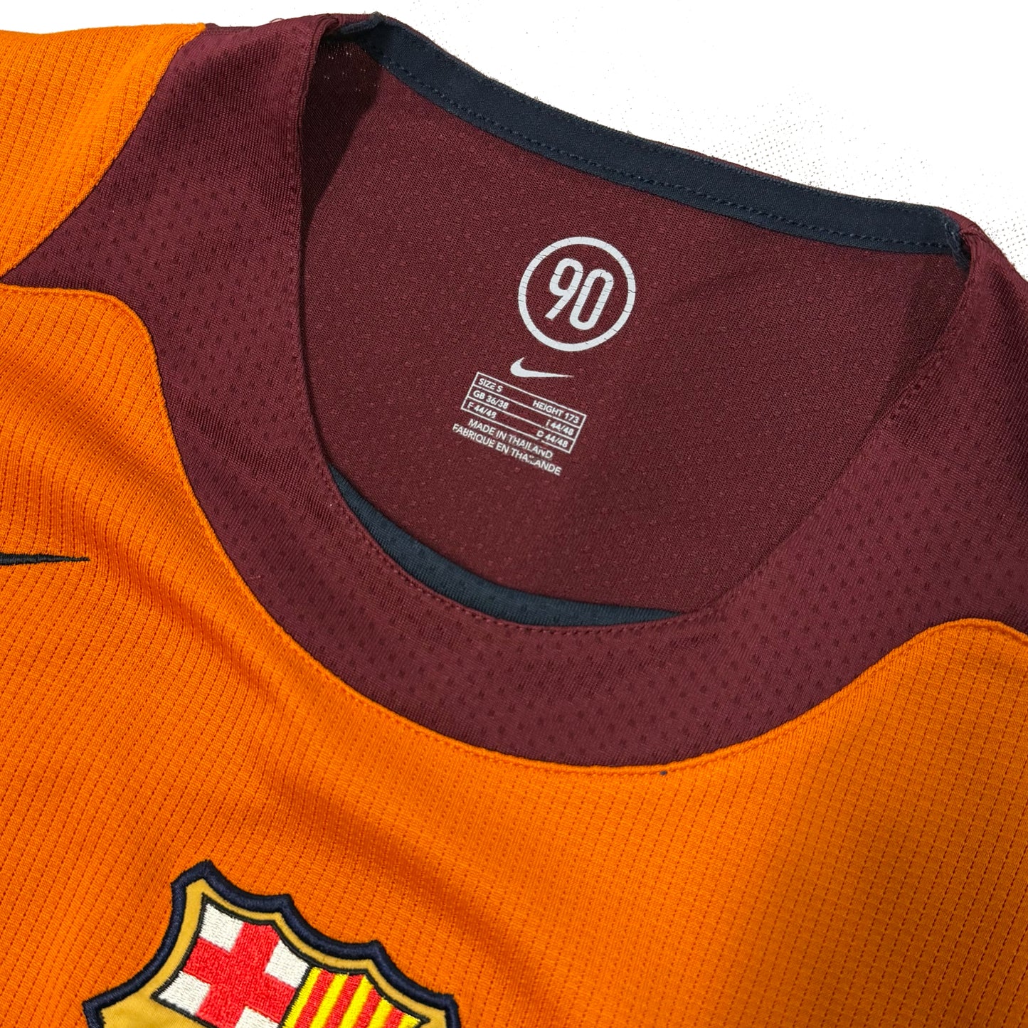 Nike Total 90 Barcelona 2004/05 Vest In Orange (S)