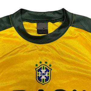 Nike Brazil 2002 Training Shirt In Yellow ( L )