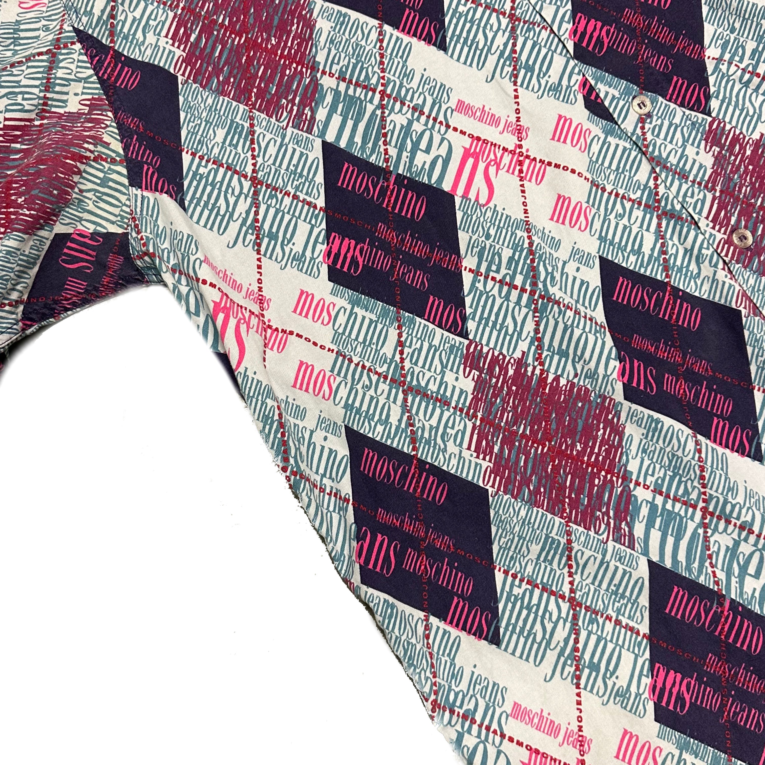 Moschino Monogram Long Sleeve Shirt ( XL )