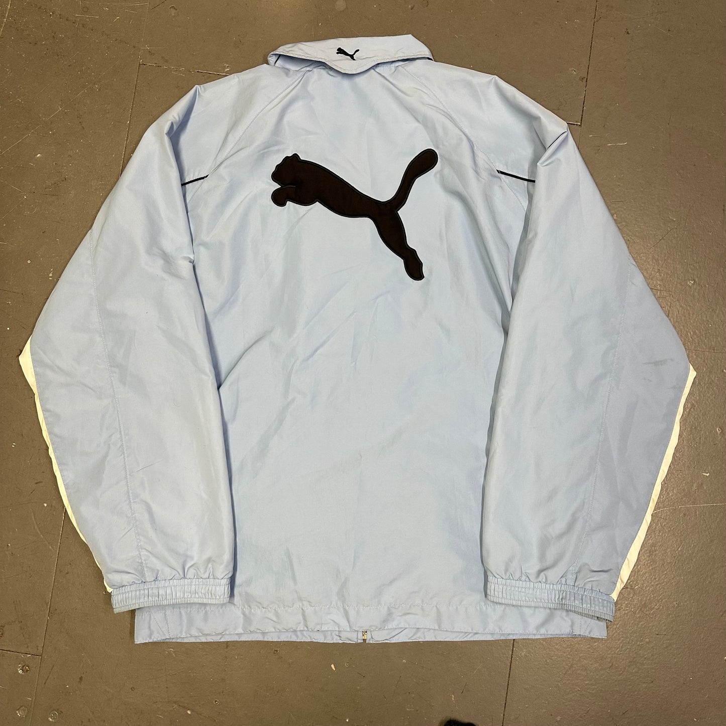 Puma Lazio 2006/07 Tracksuit In Baby Blue & Black ( L ) - 1036 Emporium