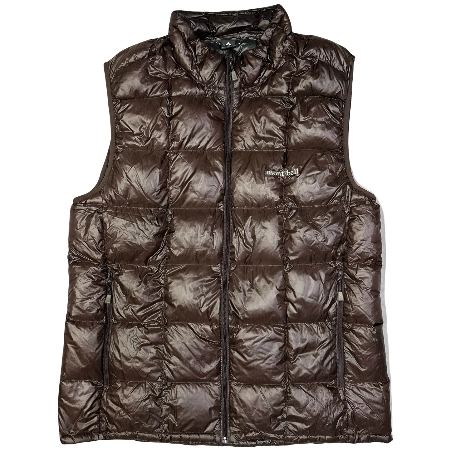 Montbell Superior Down Puffer Gilet In Brown ( XL )