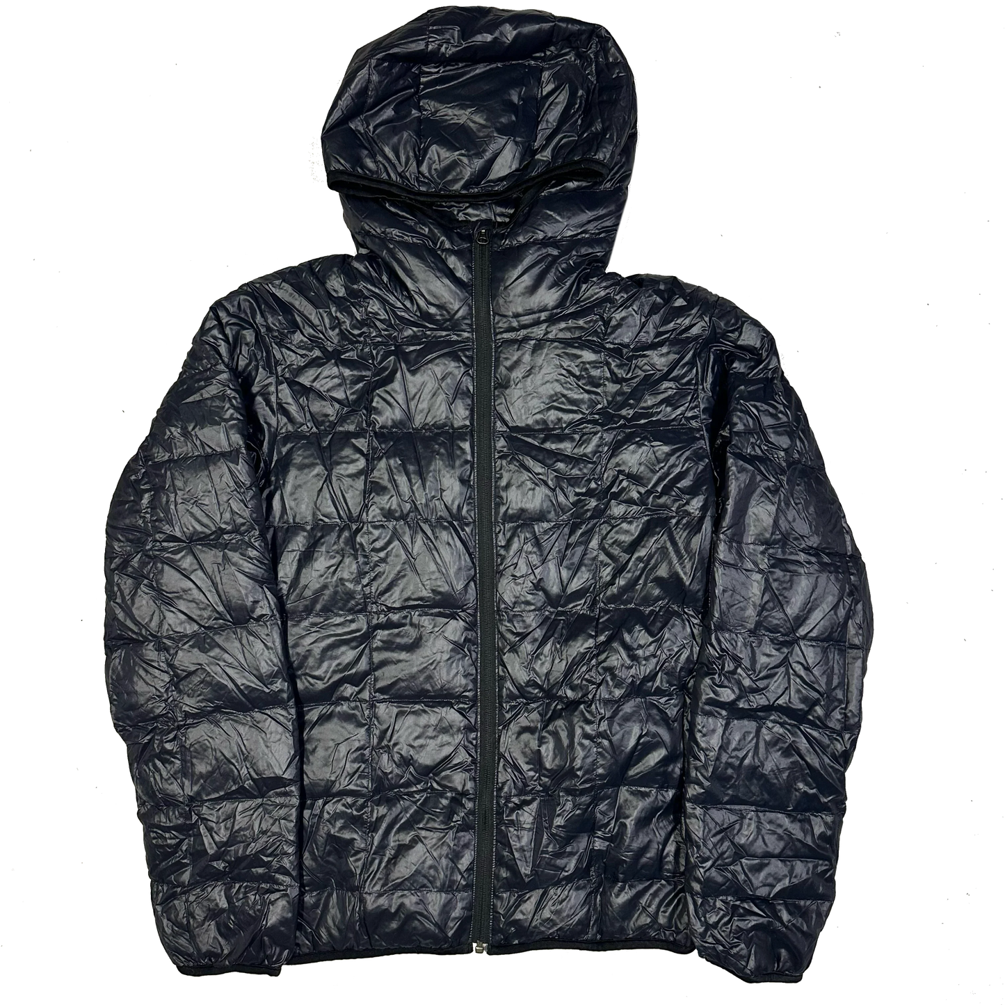Camp 7 Square Stitch Puffer Jacket In Black (XL)