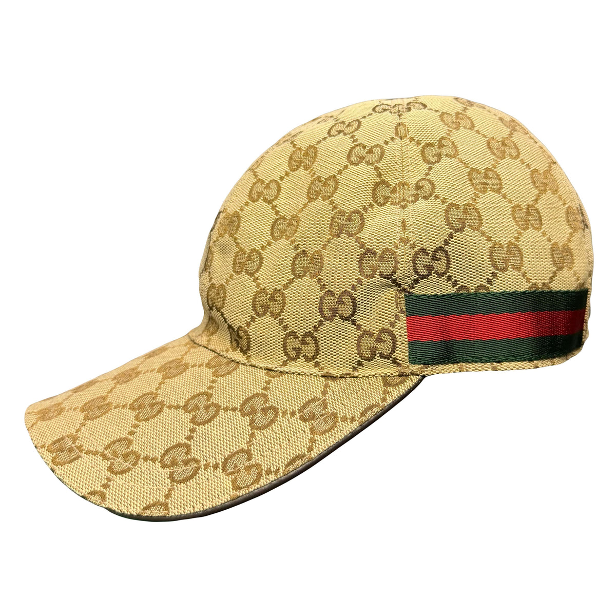 Gucci Monogram Cap In Tan (L)