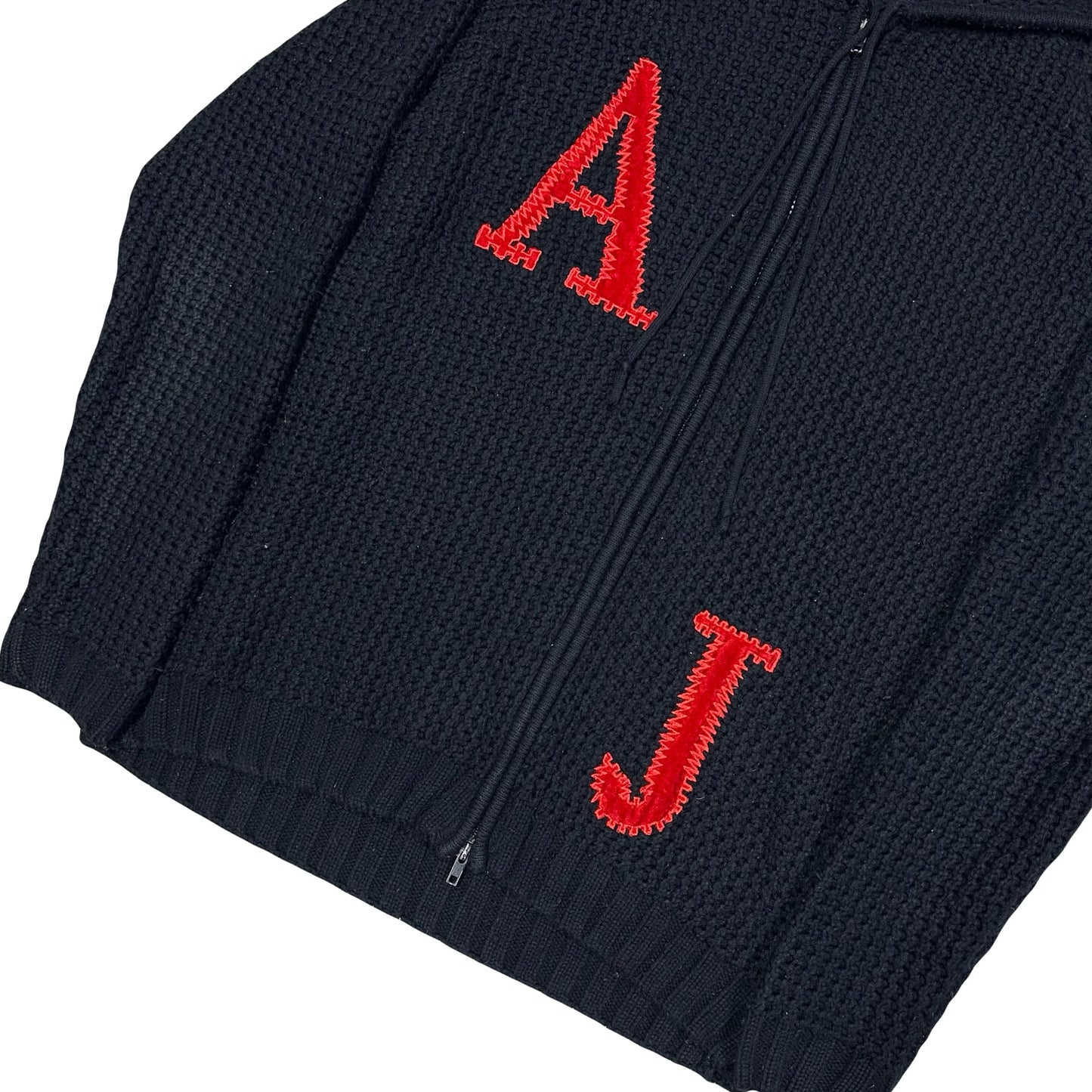 Armani Jeans Knitted Hoodie In Navy ( L )