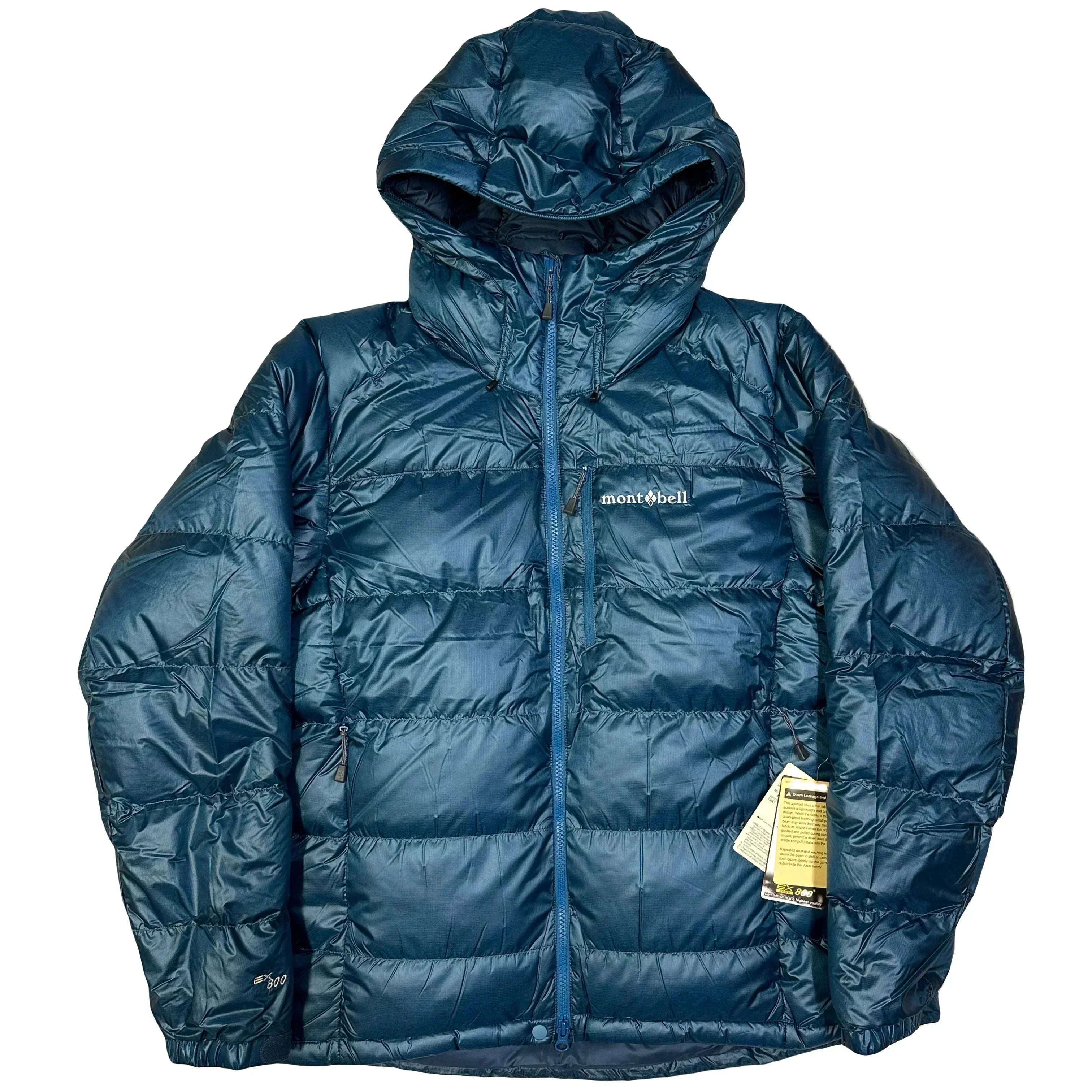 Montbell Alpine Down Parka Puffer Jacket in Blue (XL) | 1036 Emporium