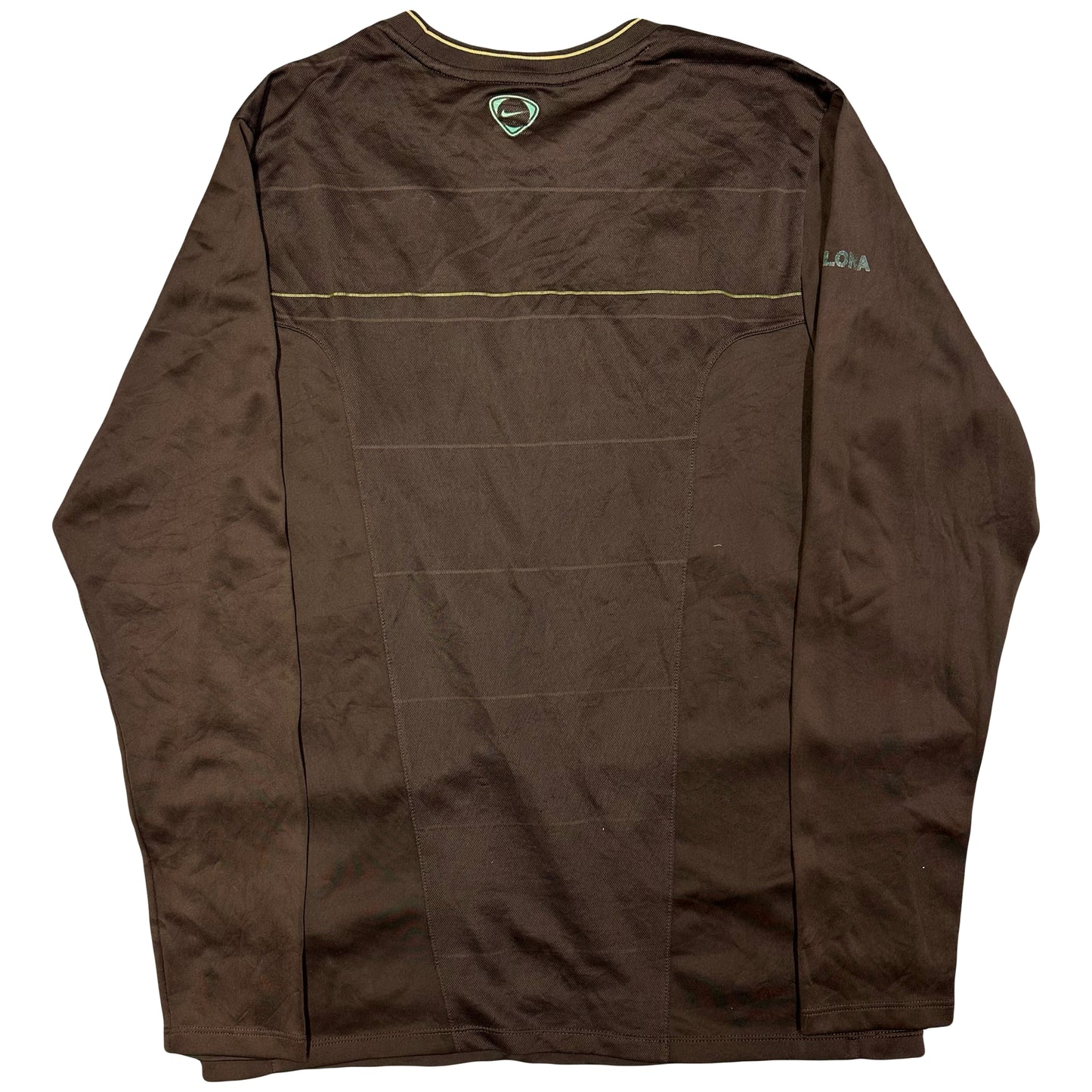 Nike 2008 Barcelona Longsleeve Shirt In Brown ( M )