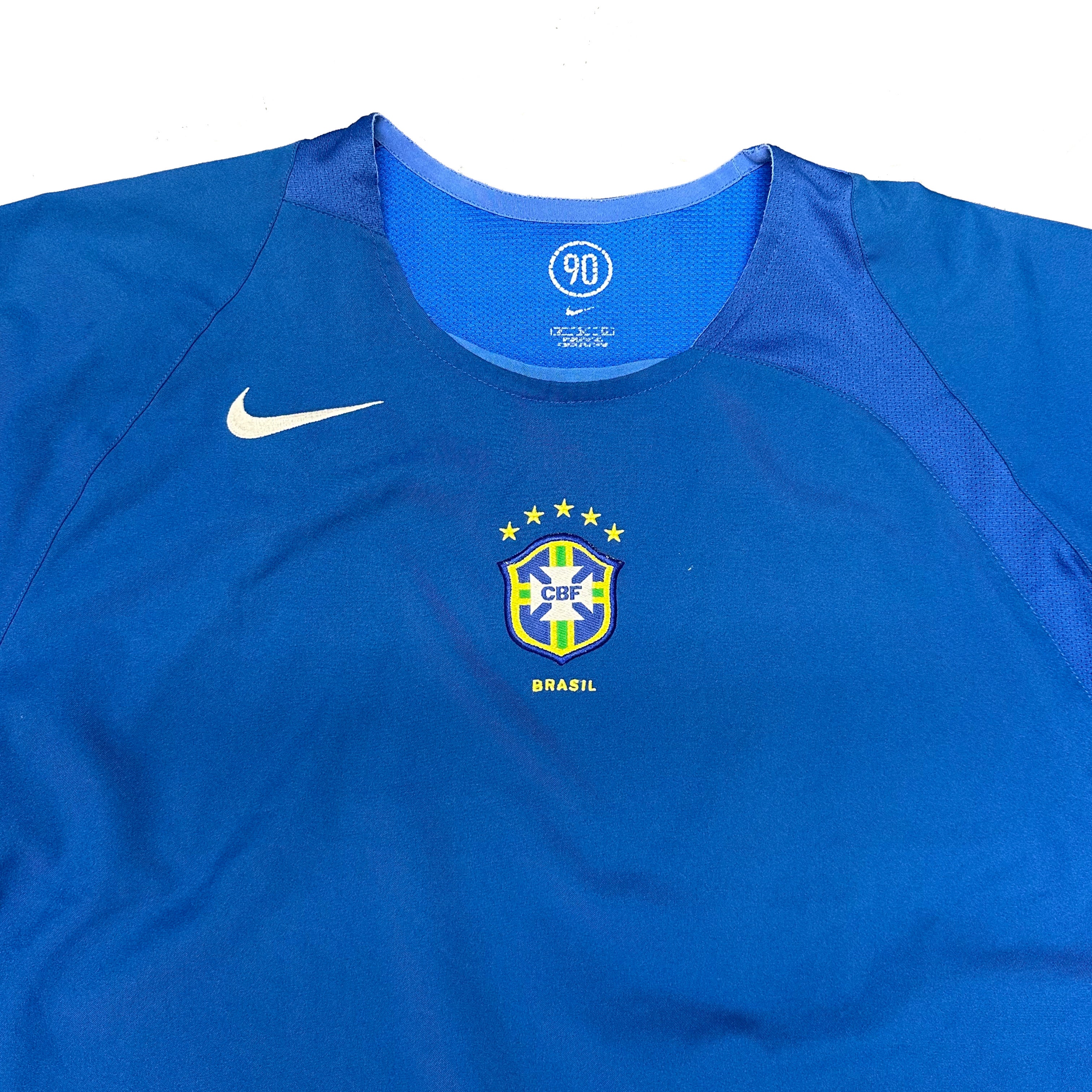 Nike 2004 Brazil Training Shirt In Blue ( XL )