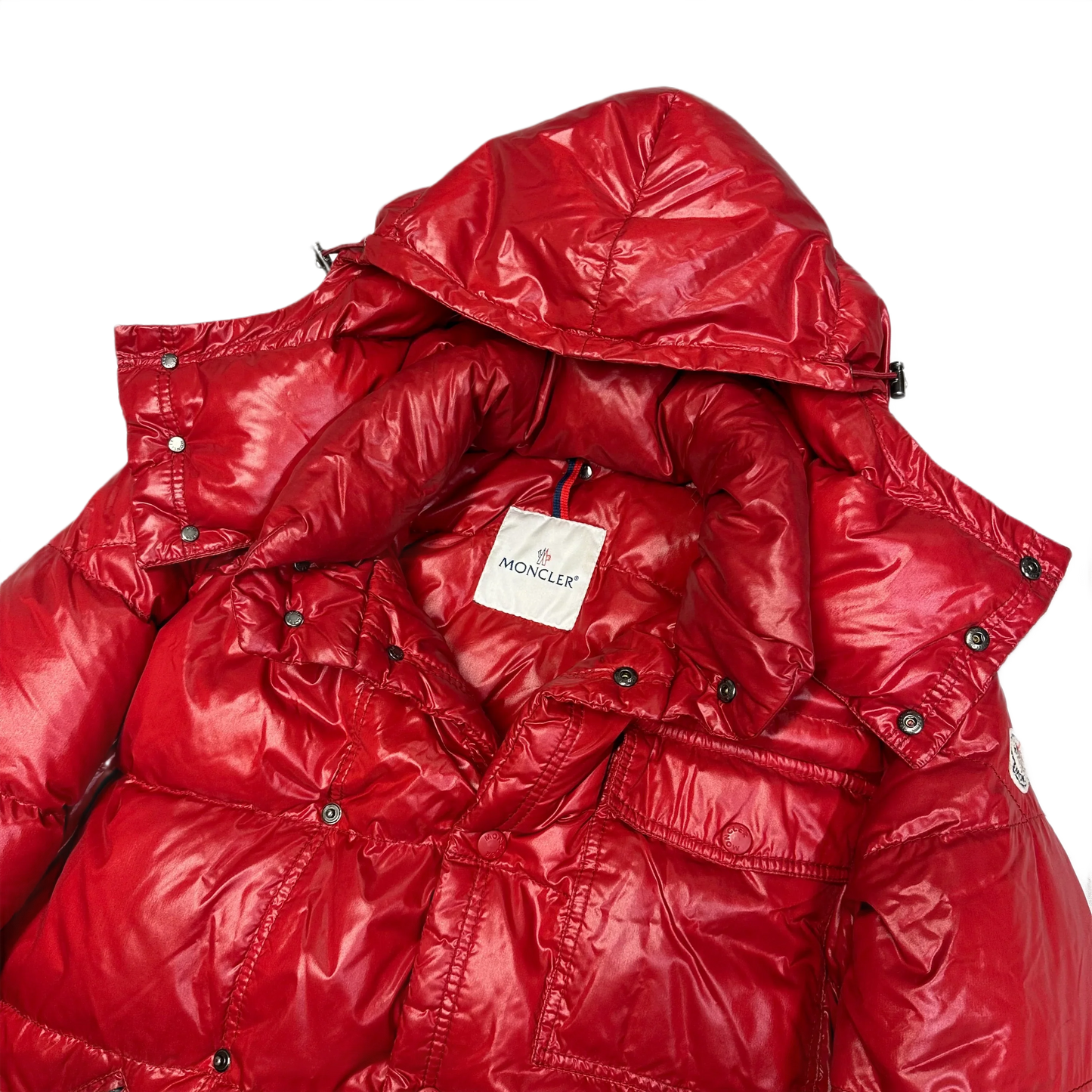Moncler Puffer Jacket In Red ( S )