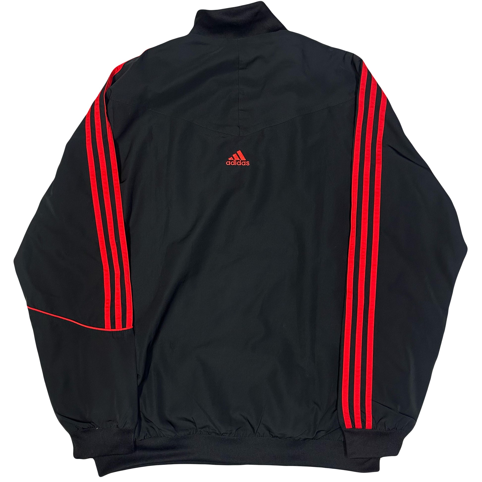Adidas AC Milan 2009/10 Tracksuit In Black & Red ( M ) - 1036 Emporium