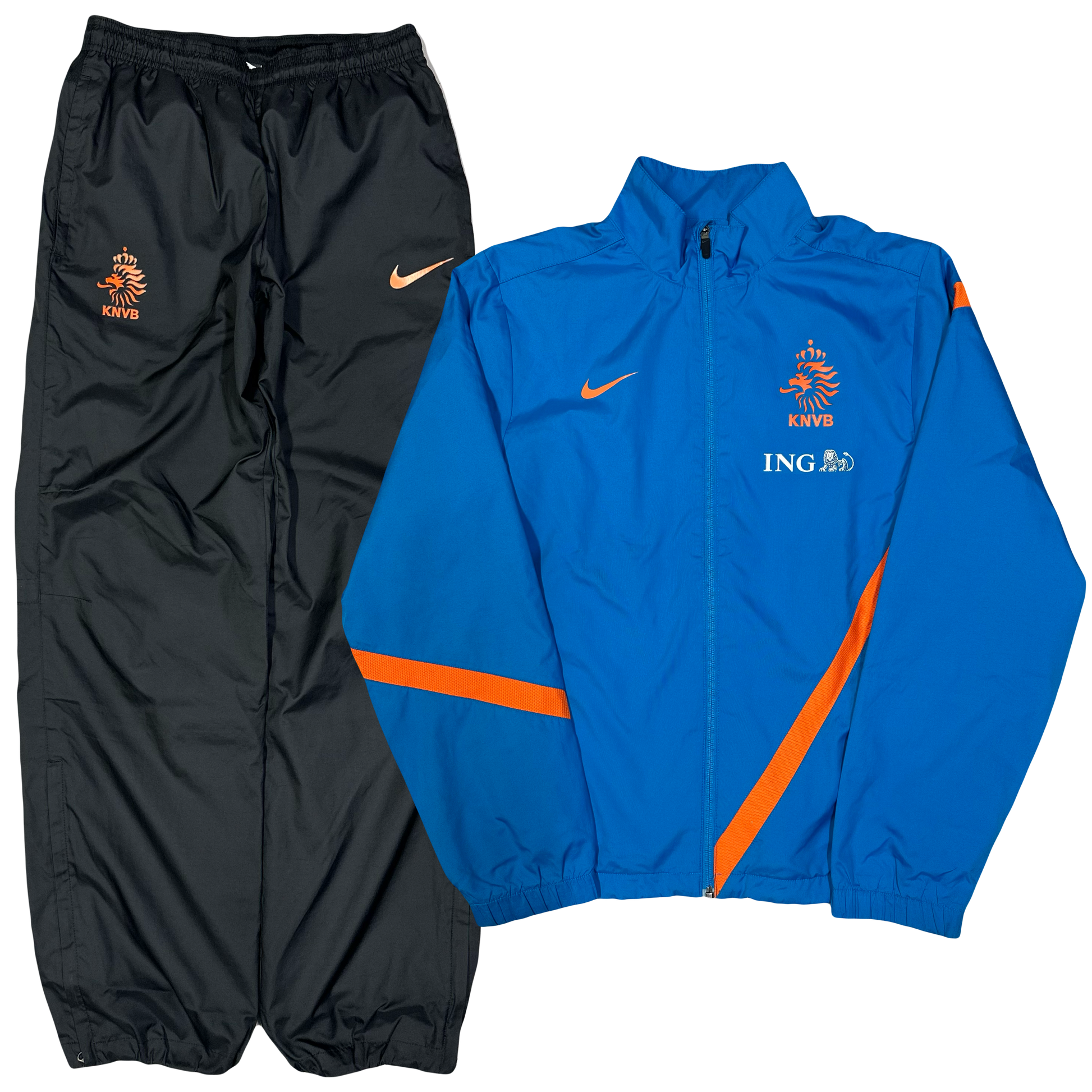 Nike Netherlands 2011/12 Tracksuit In Blue & Black ( S ) - 1036 Emporium