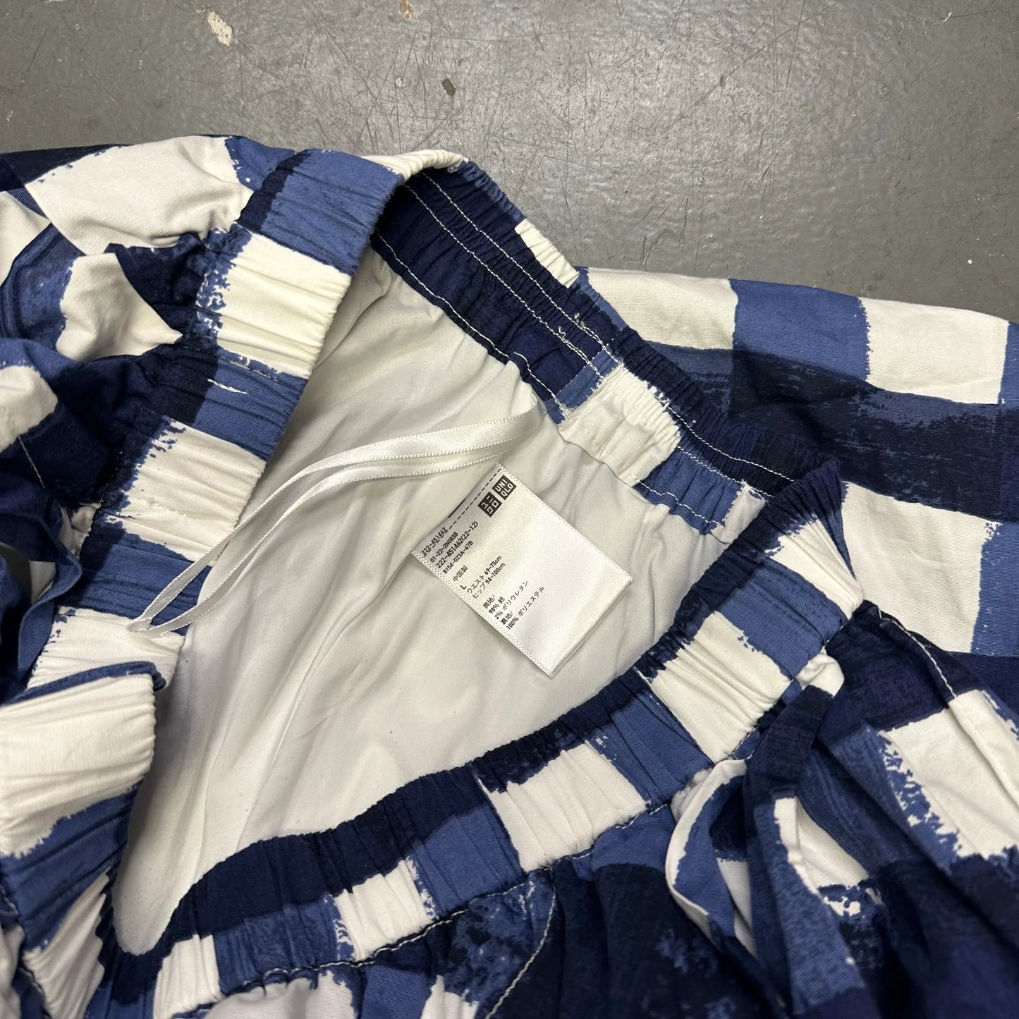 Uniqlo X Marni Checkered Skirt In Blue ( L )