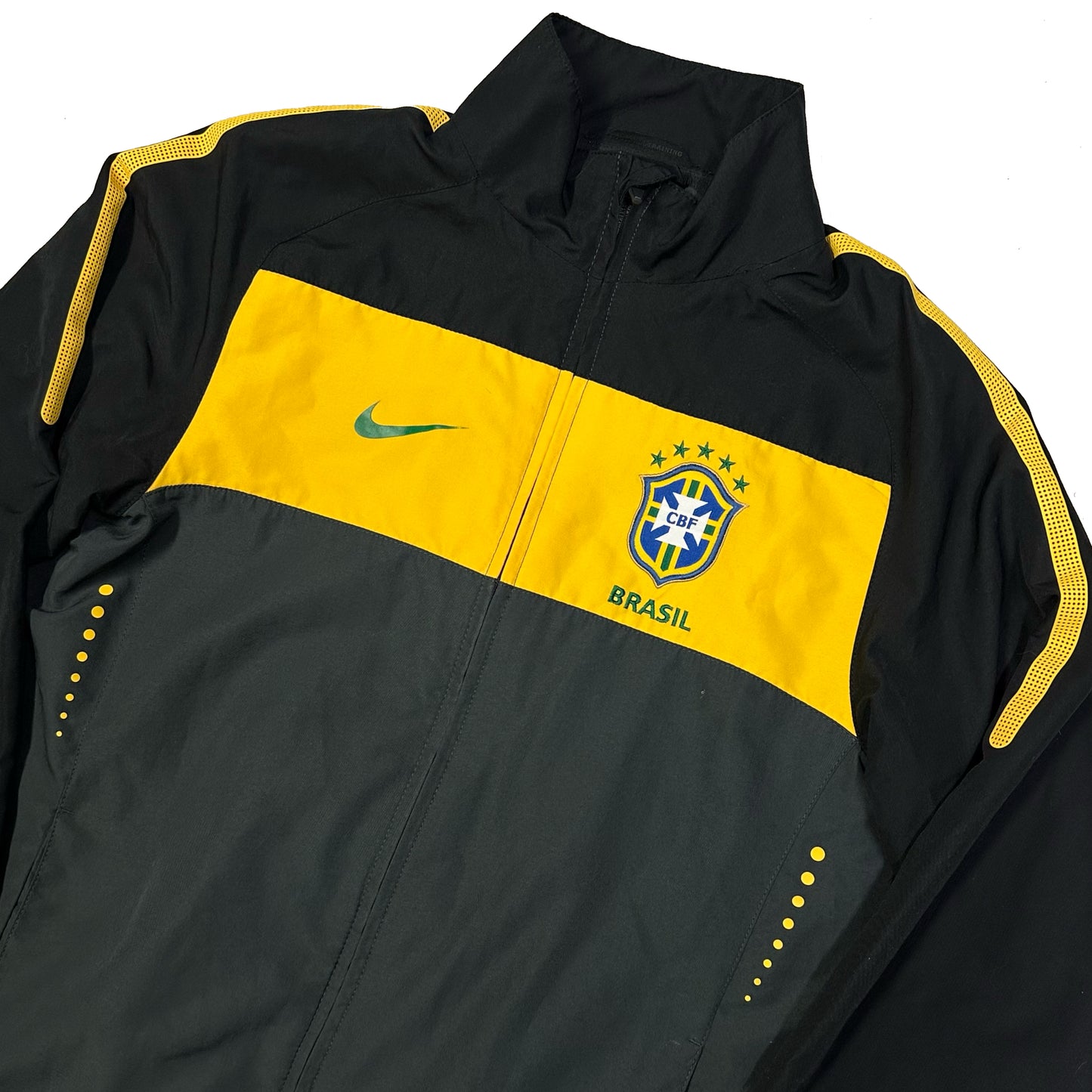 Nike Brazil 2010/11 Tracksuit Top In Black ( S )