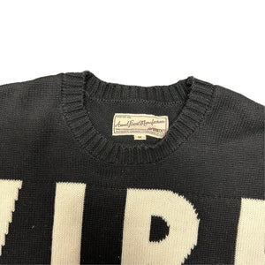 Avirex Spellout Knitted Sweatshirt ( M )