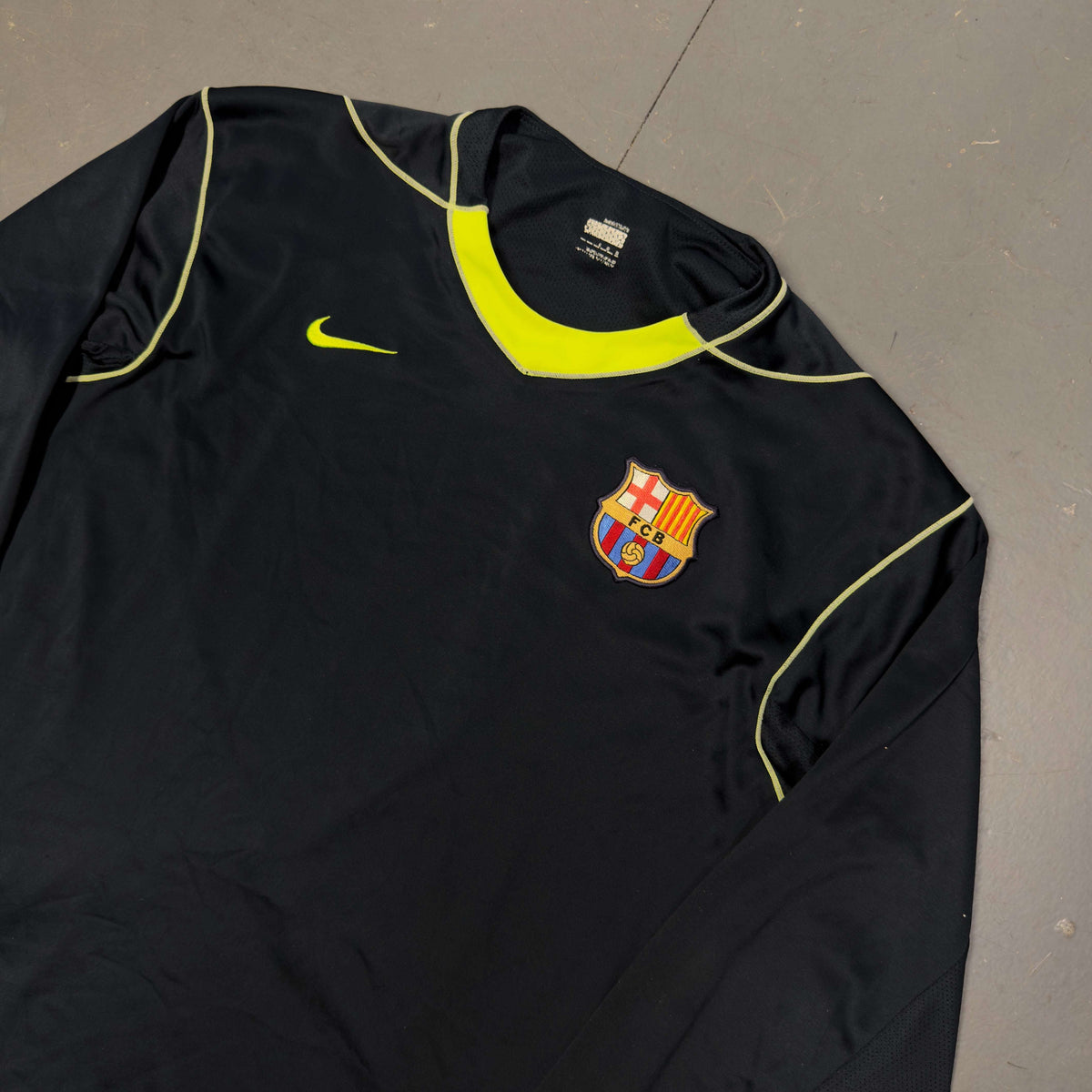 Nike Barcelona 2007/08 Long Sleeve Training Shirt In Navy (L)