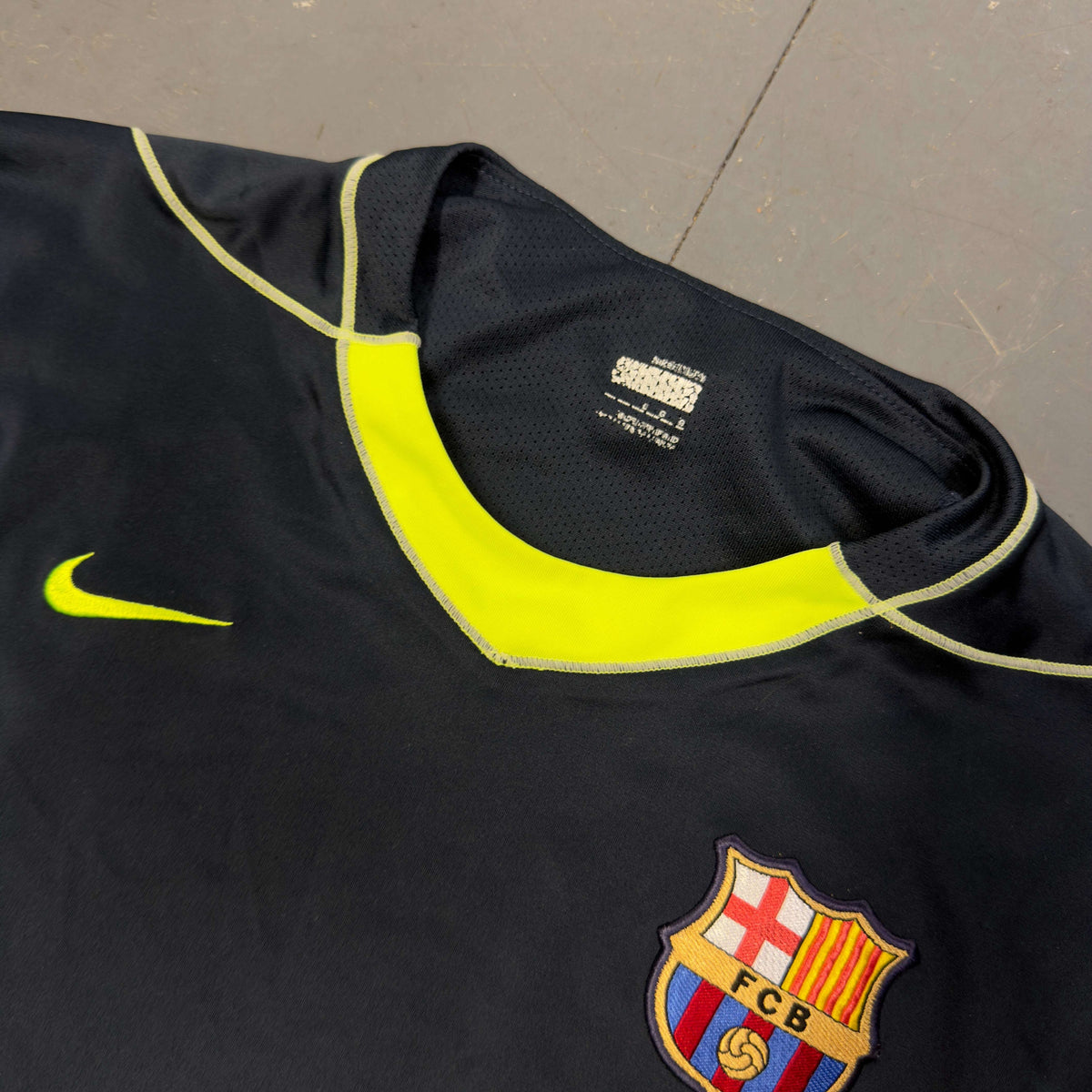 Nike Barcelona 2007/08 Long Sleeve Training Shirt In Navy (L)