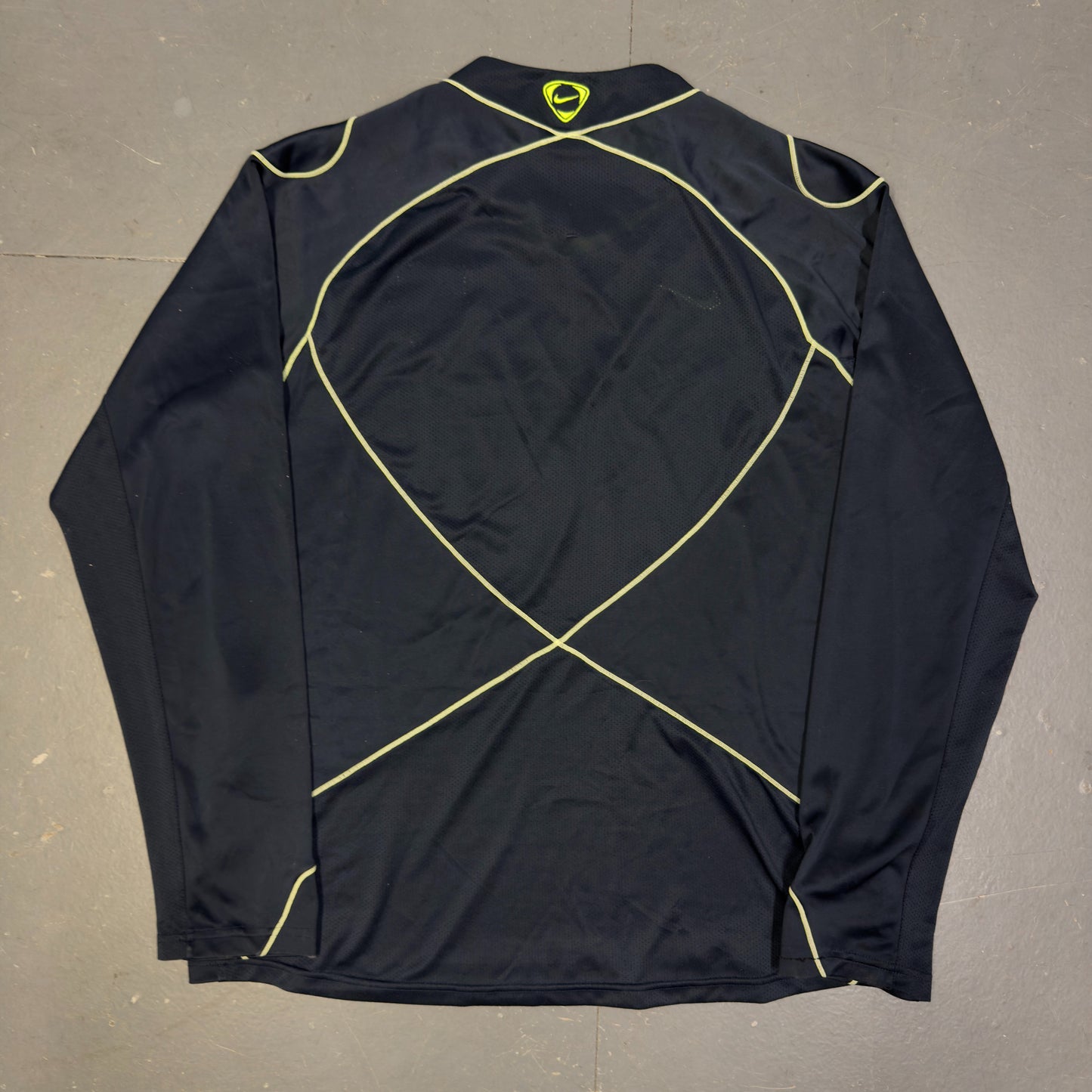 Nike Barcelona 2007/08 Long Sleeve Training Shirt In Navy (L)