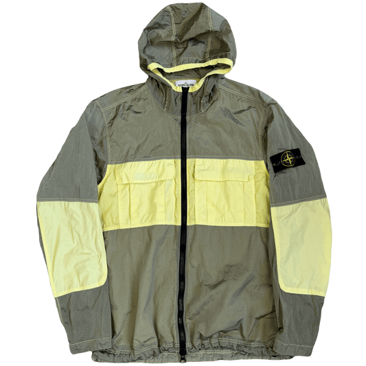Stone Island SS/19 Nylon Metal Watro Ripstop Jacket In Khaki Green (XL)