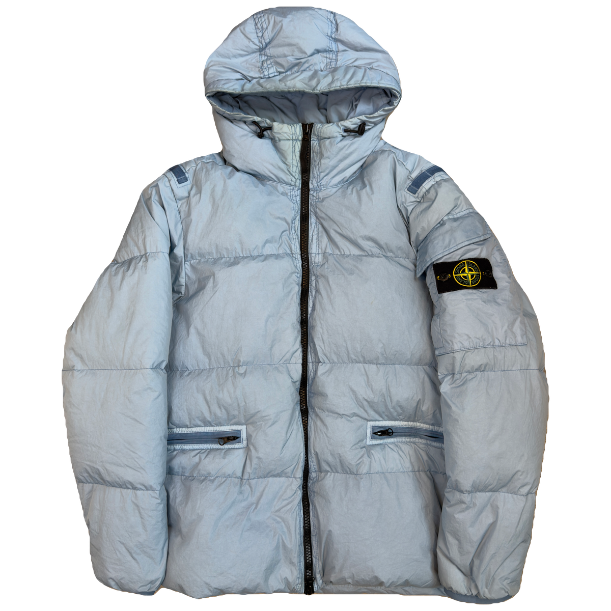Stone Island AW/22 Crinkle Reps Puffer Jacket In Blue (L)