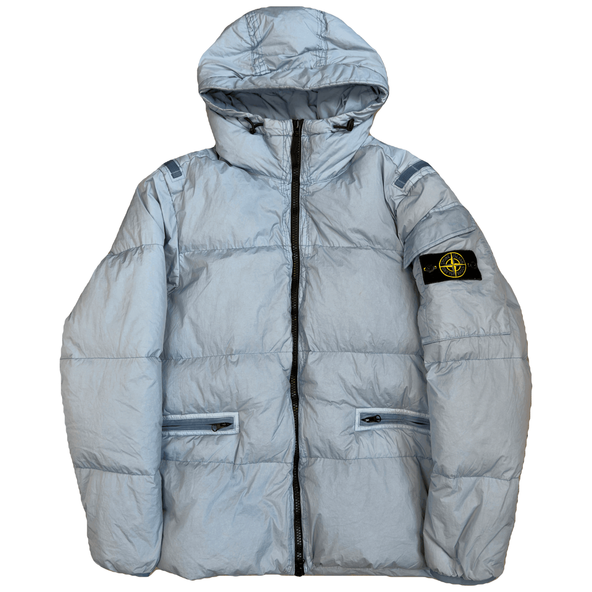 Stone Island AW/22 Crinkle Reps Puffer Jacket In Blue (L)