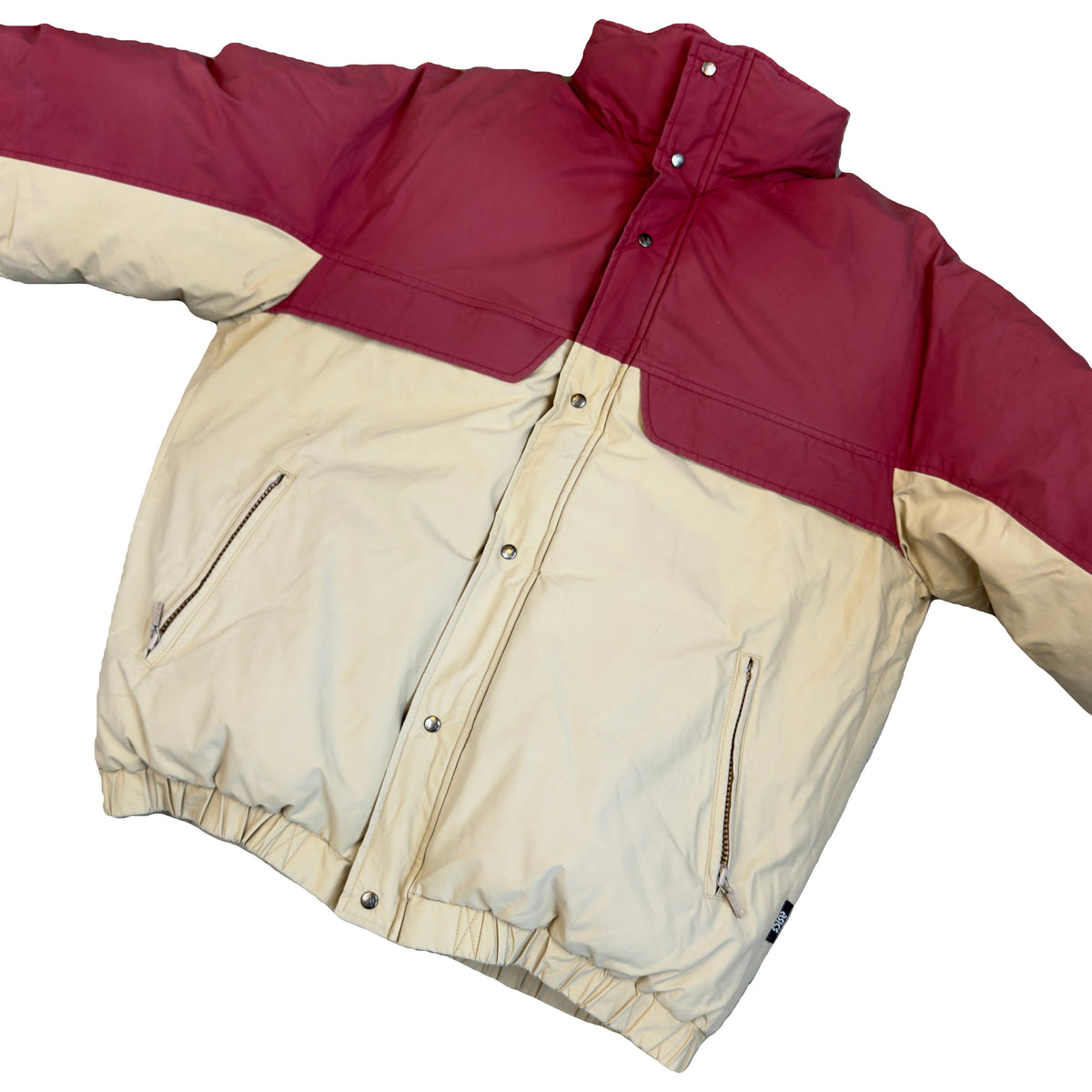 Moncler X ASICS Puffer Jacket In Red & Beige (S)
