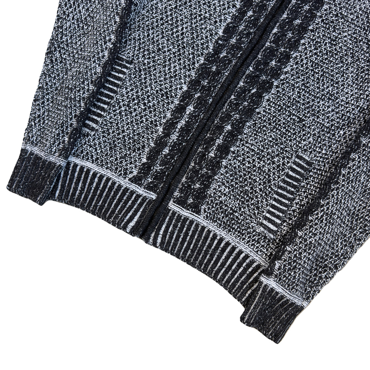 Heavy Knit Hoodie In Black (M)