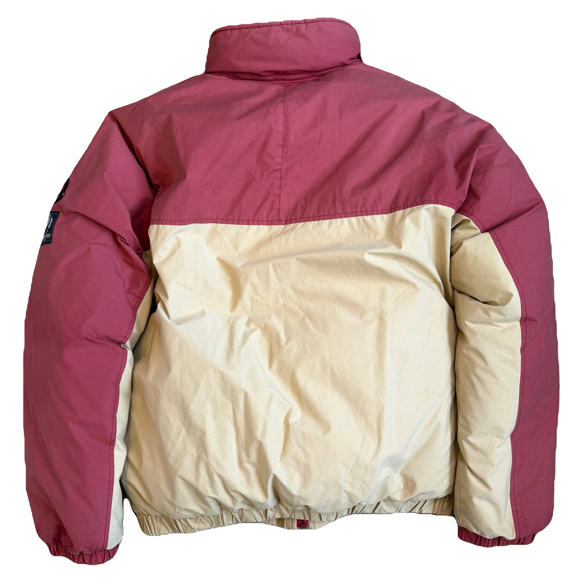 Moncler X ASICS Puffer Jacket In Red & Beige (S)