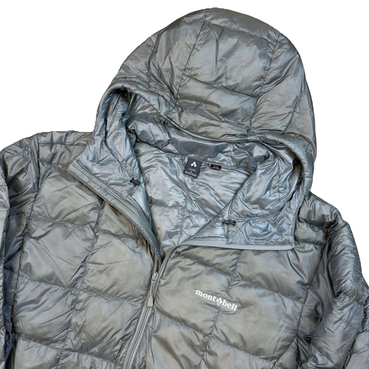 Montbell Superior Down Parka Puffer Jacket In Grey (L)