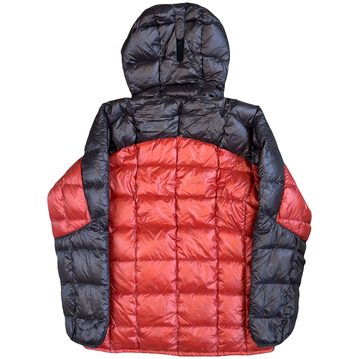 Montbell Superior Down Parka Puffer Jacket In Red & Black (M)
