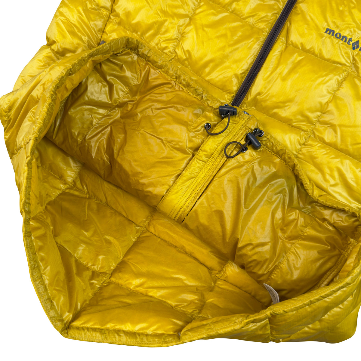 Montbell Superior Down Parka Puffer Jacket In Yellow & Brown (M)