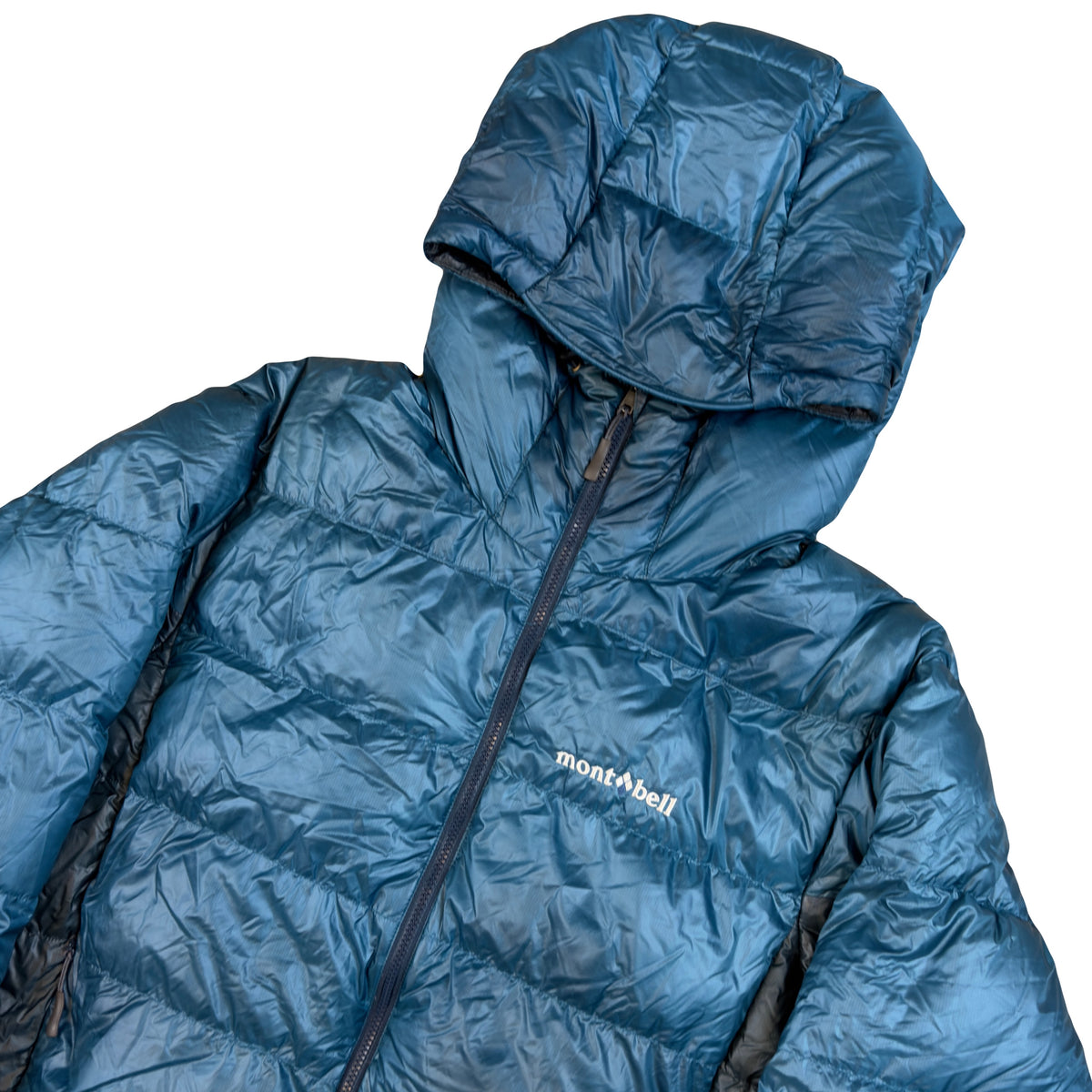 Montbell Alpine Down Parka Puffer Jacket In Blue (L)