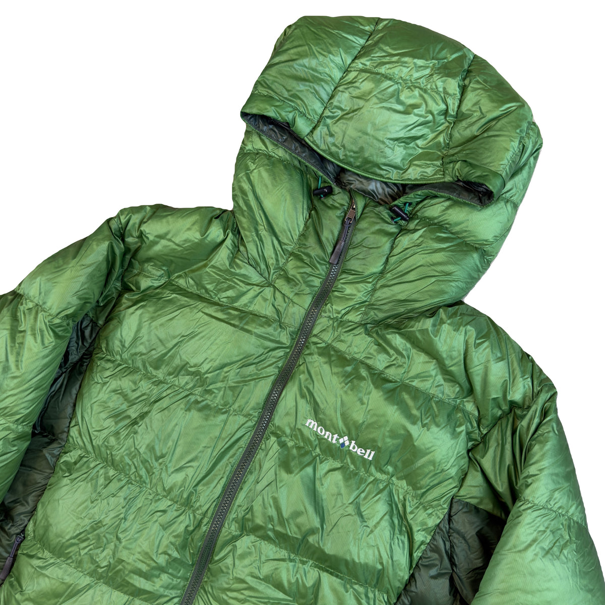 Montbell Alpine Down Parka Puffer Jacket In Green (L)