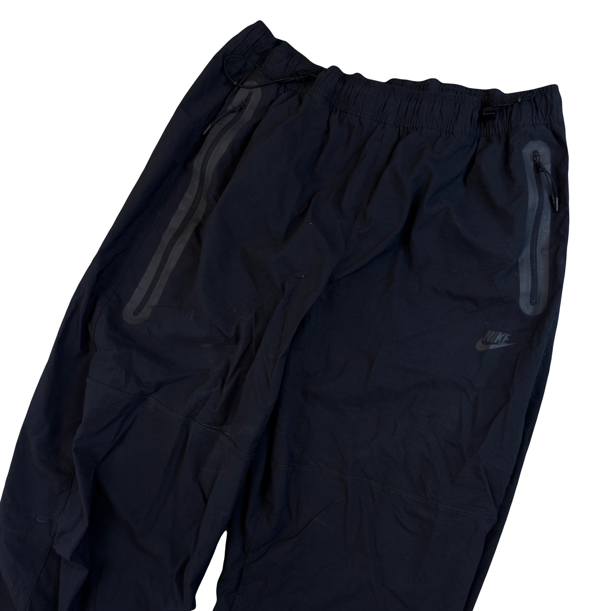 Nike Woven Tech Loose Fit Bottoms In Black (XL)