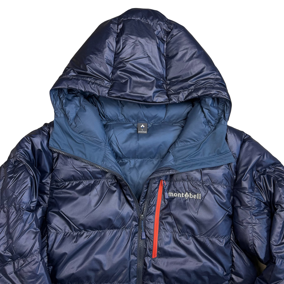 Montbell Alpine Down Parka Puffer Jacket In Navy Blue (L)