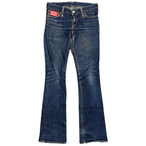 Evisu Selvedge Jeans With Loveheart & Daicock Embroidery ( W28 )