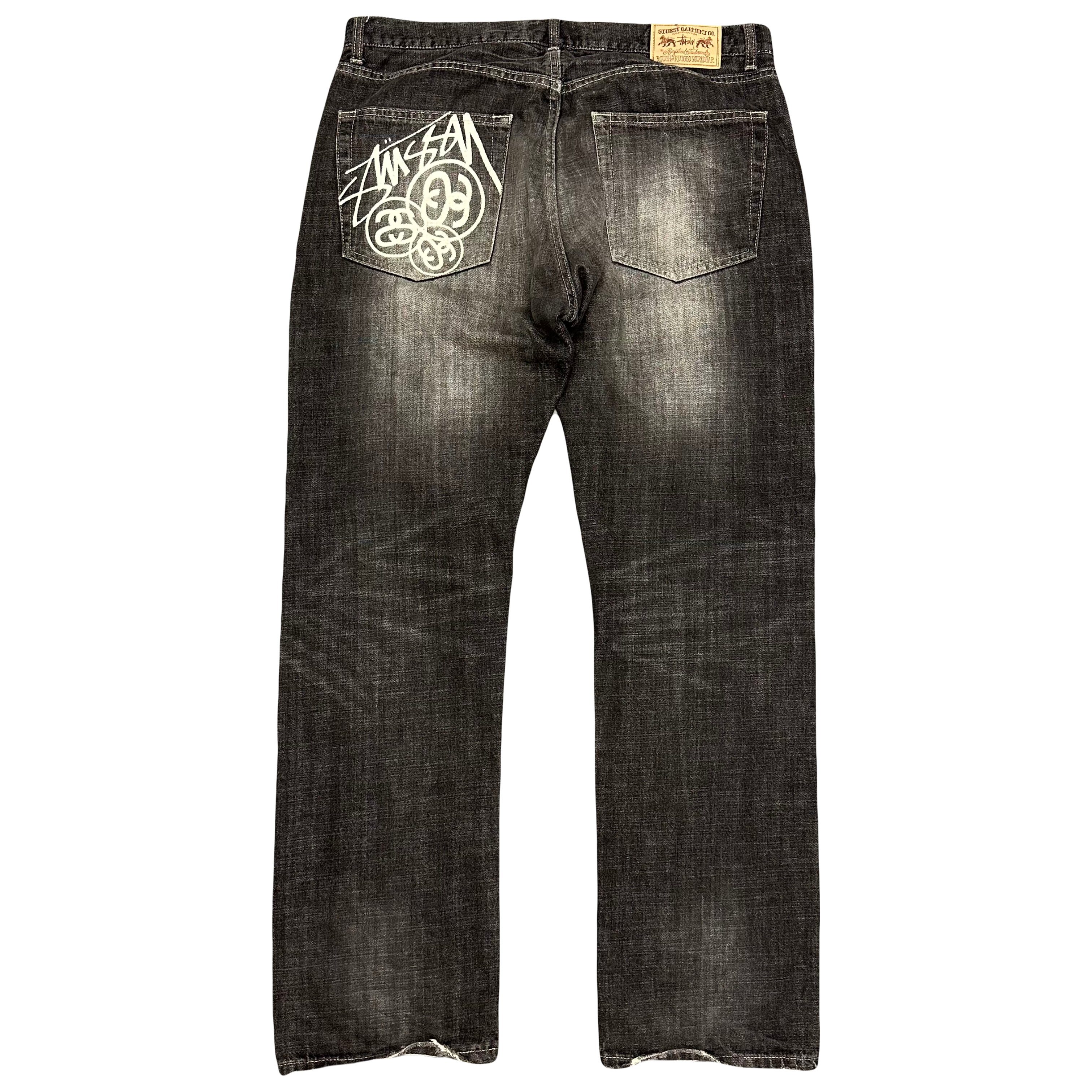 Stüssy Spellout Jeans In Grey ( W36 )