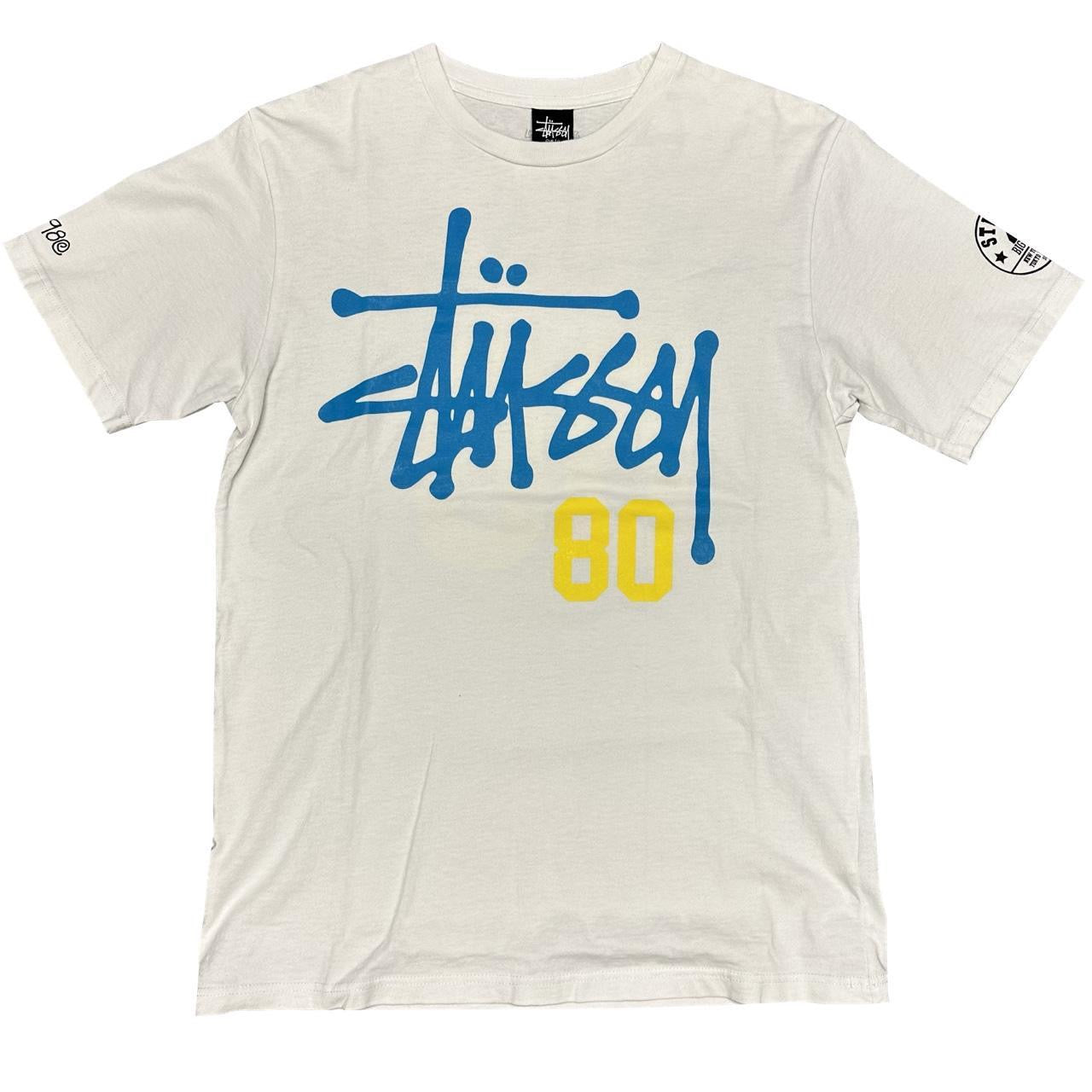 Stüssy Spellout T-Shirt With Front & Back Print ( S )