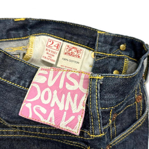 Evisu Selvedge Jeans With Loveheart & Daicock Embroidery ( W24 )