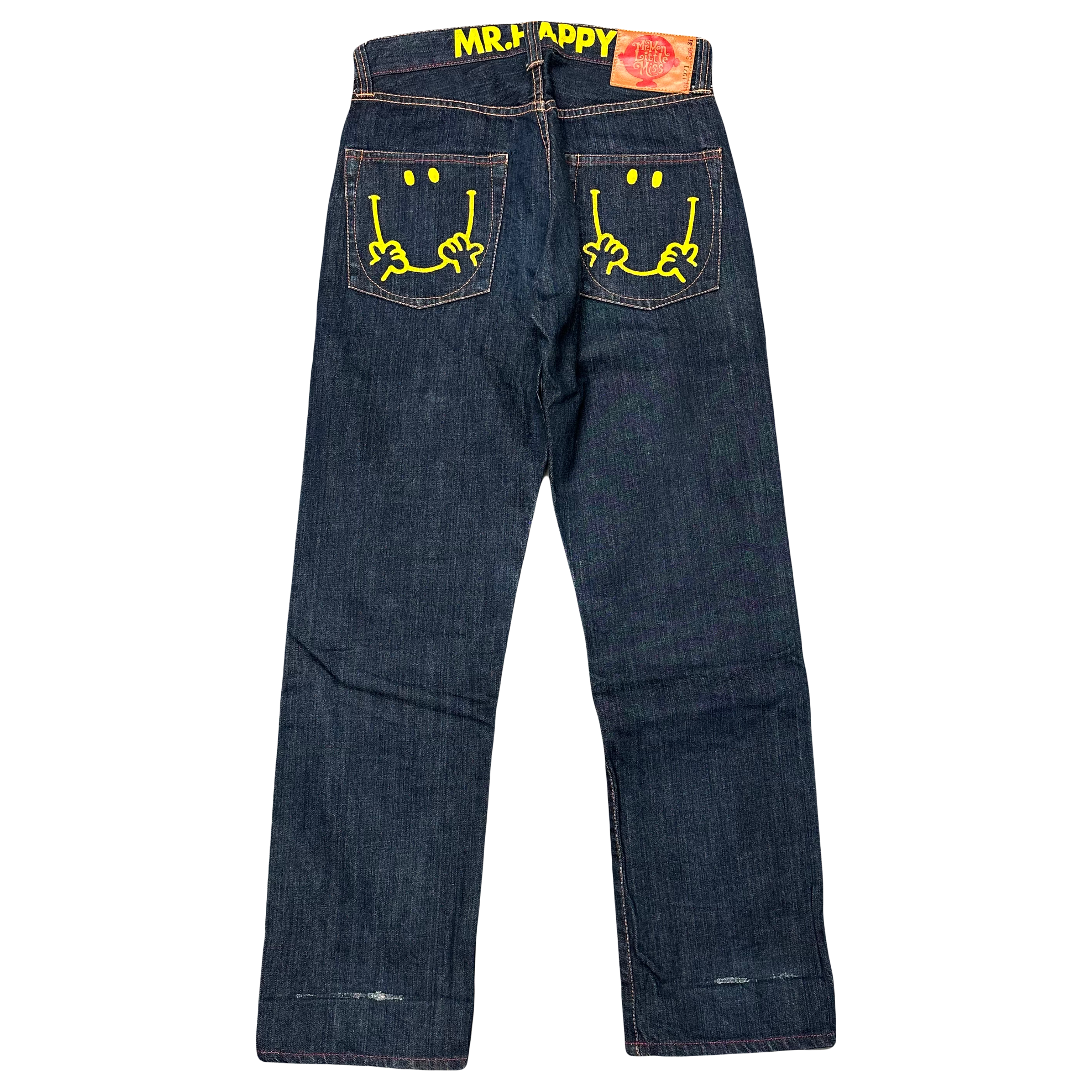 Mr Happy Printed Jeans ( W31 )