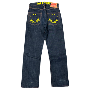Mr Happy Printed Jeans ( W31 )